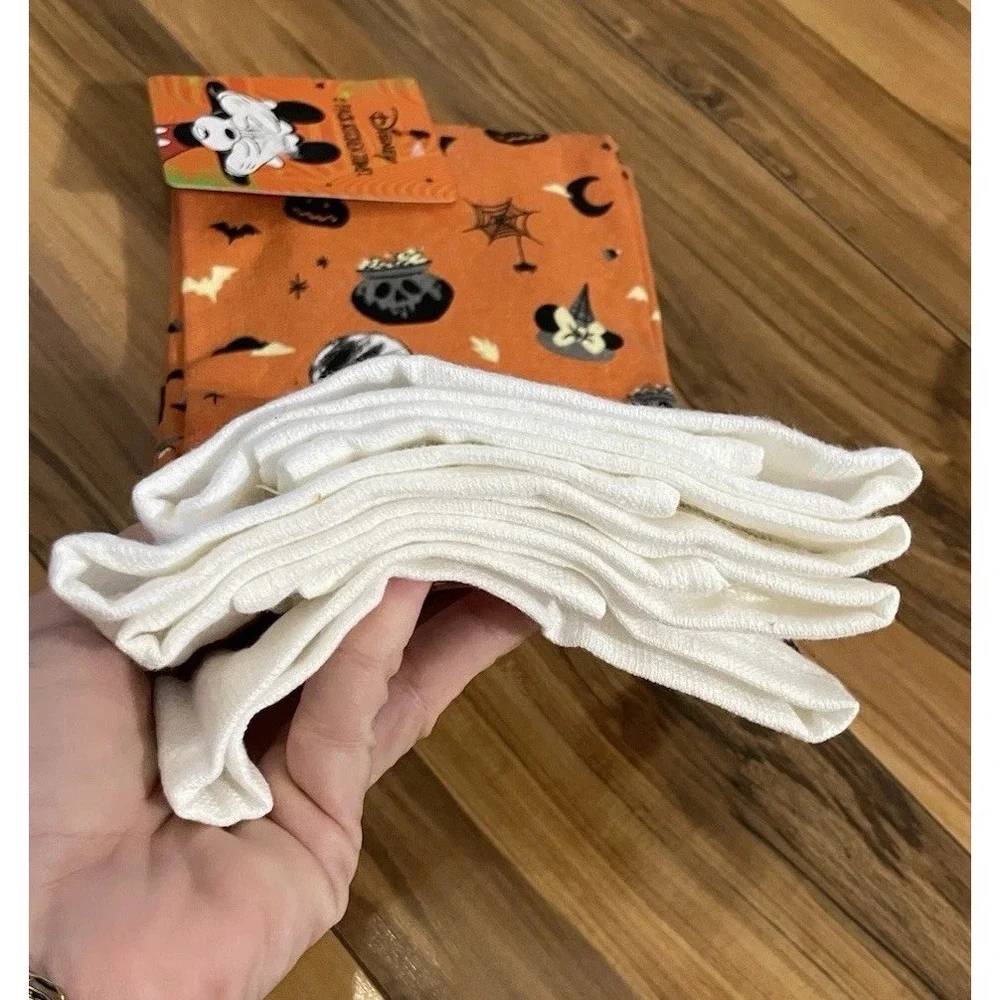 Disney MICKEY MOUSE FALL 2 PACK Hanging Kitchen TOWEL NEW Disney Orange Black